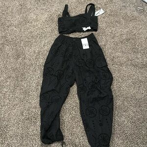 NEW WITH TAGS! Zara eyelet set
